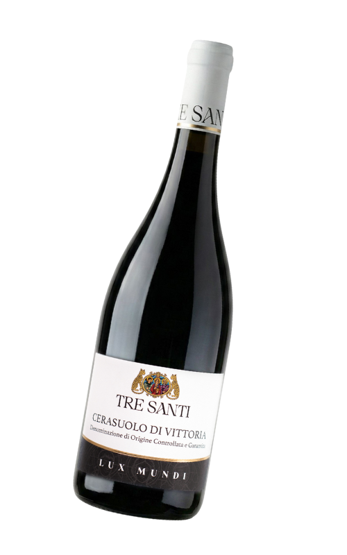 Bottiglia di Lux Mundi, Cerasuolo di Vittoria DOCG, Cantina Tre Santi